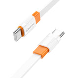 Borofone BX89 Union USB-C auf USB-C | PD 60W, 1 m Weiß/Orange - MIZO.at