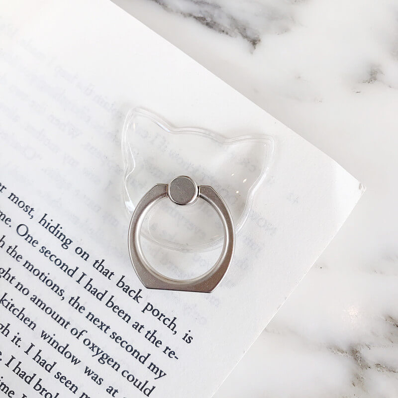 Ring Holder Clear | Cat Shape Phone Accessory - MIZO.at