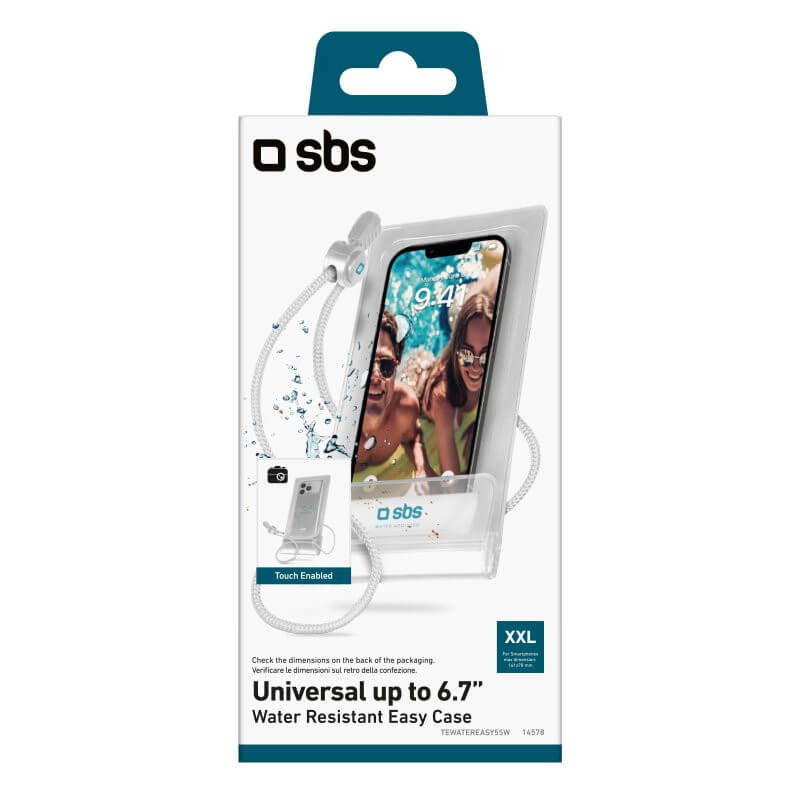 SBS Waterproof Case 6.7 White | Durable Protection for 6.7" Phones - MIZO.at