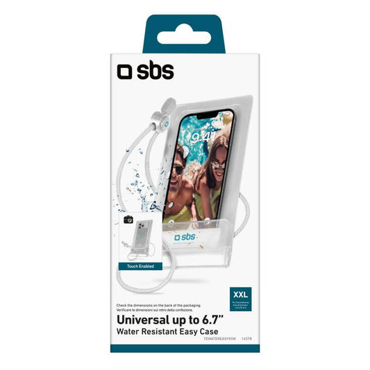 SBS Waterproof Case 6.7 Weiß | Schutzhülle für 6,7 Zoll Handys - MIZO.at