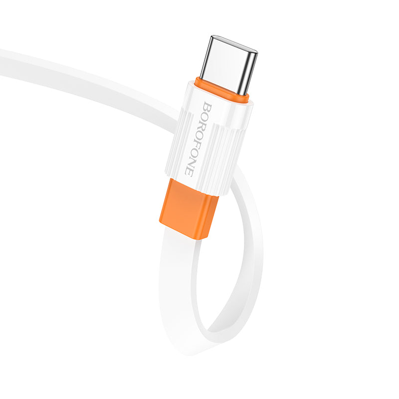 Borofone BX89 Union Cable | USB-C to USB-C, PD 60W, 1M | White-Orange - MIZO.at
