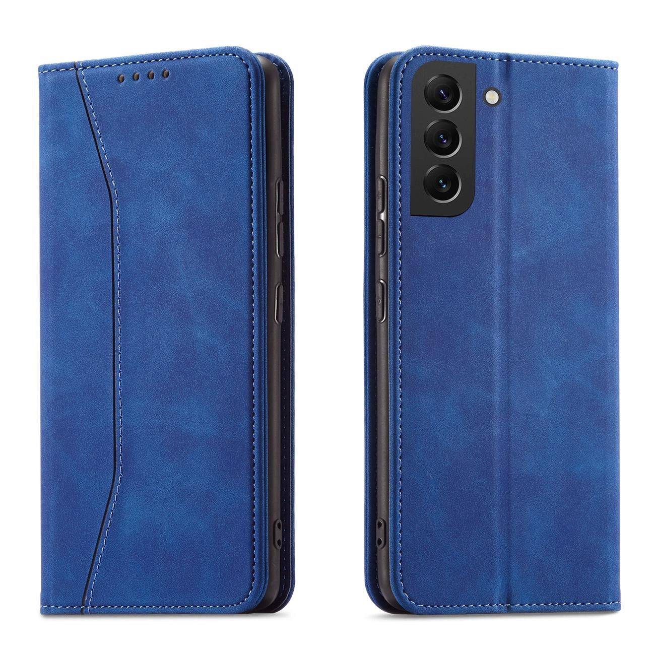 Samsung Galaxy S23 Magnet Fancy Case | Blue Flip Wallet Cover - MIZO.at