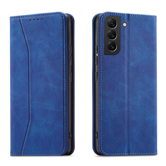 Samsung Galaxy S23 Magnet Fancy Case | Blue Flip Wallet Cover - MIZO.at