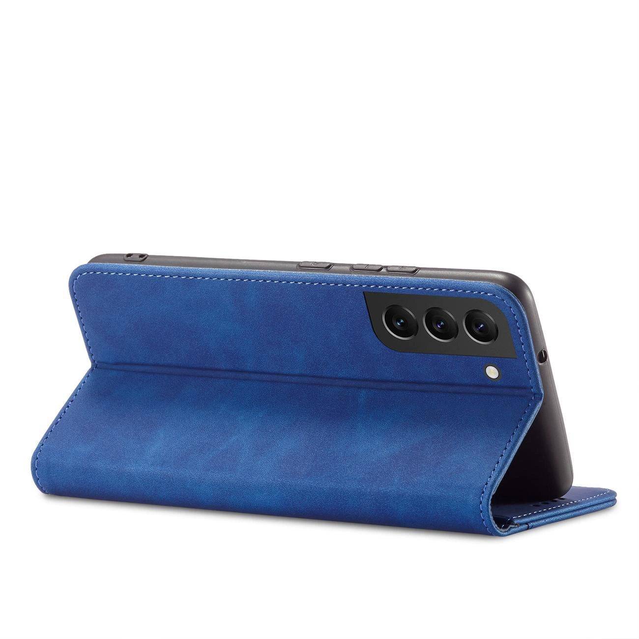 Samsung Galaxy S23 Magnet Fancy Case | Blue Flip Wallet Cover - MIZO.at