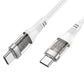 Borofone BU37 Transparent USB-C Cable | PD 60W, 1,2 m - MIZO.at