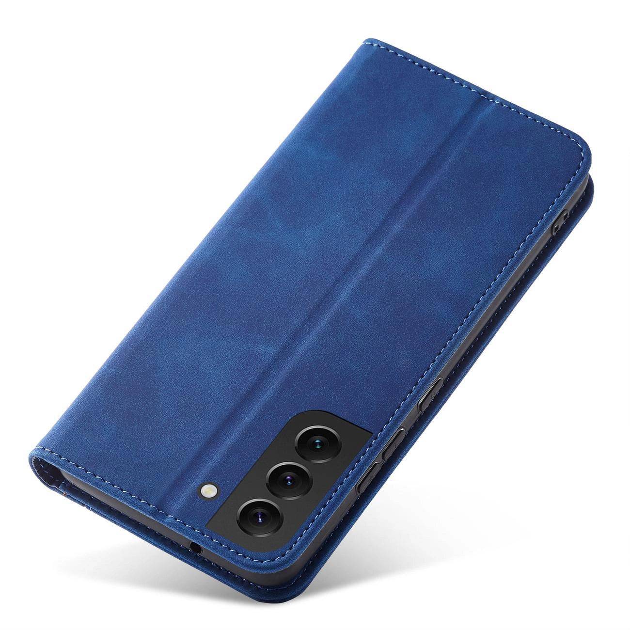 Samsung Galaxy S23 Magnet Fancy Case | Blue Flip Wallet Cover - MIZO.at