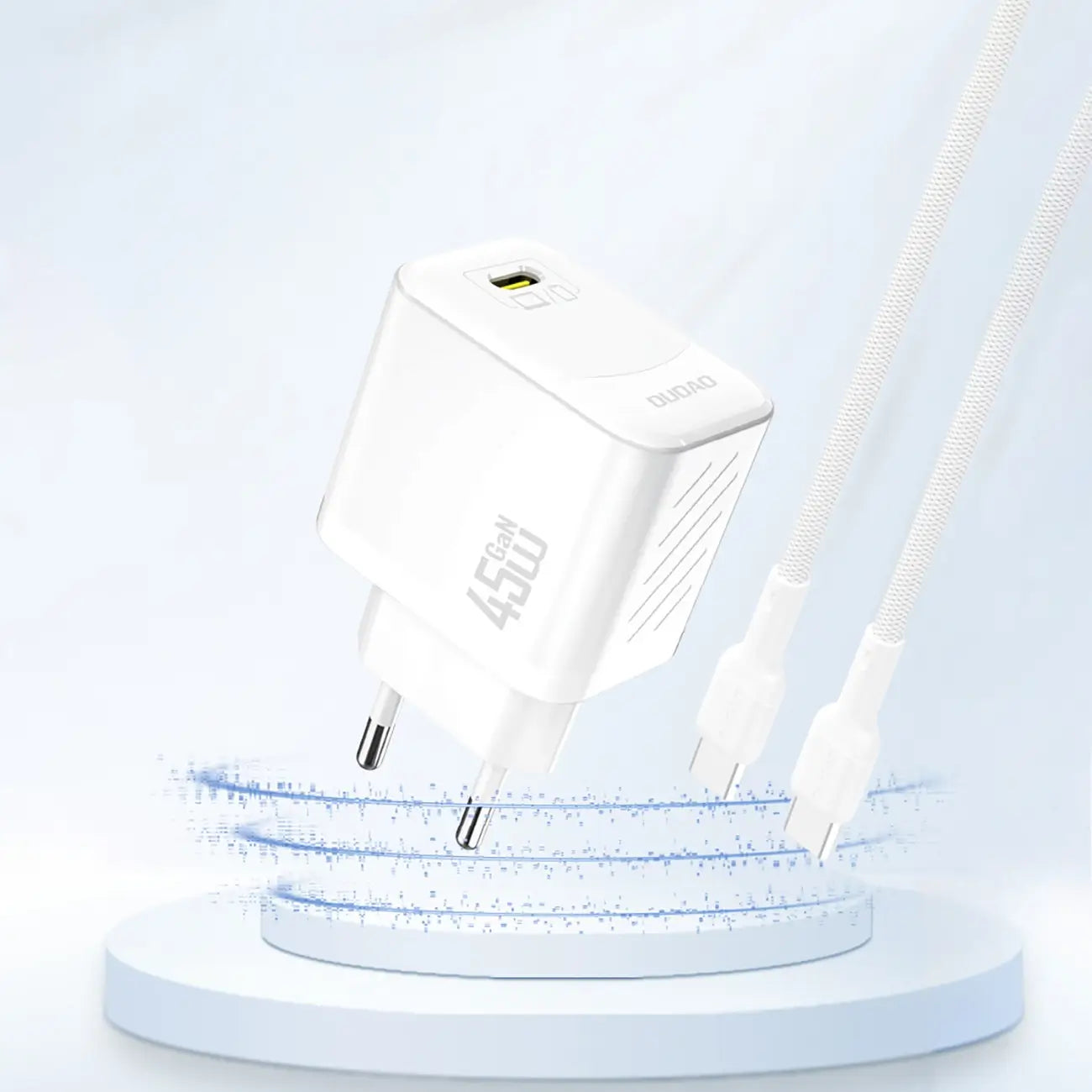 Dudao A28 GaN 45W USB-C Wall Charger – White - MIZO.at