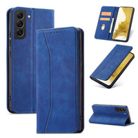 Samsung Galaxy S23 Magnet Fancy Case | Blue Flip Wallet Cover - MIZO.at