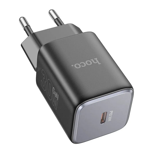 HOCO 30W GaN Charger Typ-C – PD & QC Starlight Schwarz - MIZO.at
