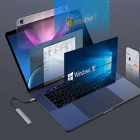 Orico AH-A13 USB-A Hub | 4-Port Docking Station, Gray