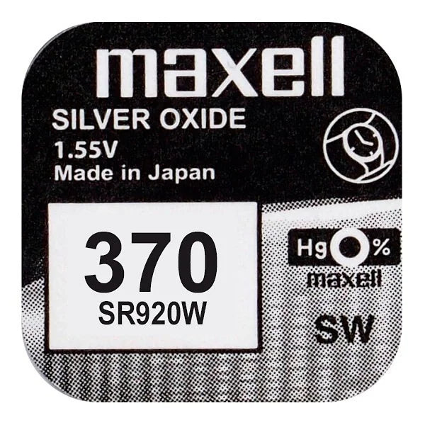 Maxell 370 SR920W Silber Knopfzelle 1,55 V - MIZO.at