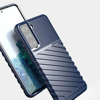 Samsung Galaxy S23 Thunder Armored Case | Rugged Blue Protection - MIZO.at