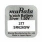 Murata 377 SR626SW Silber Knopfzelle 1,55 V - MIZO.at