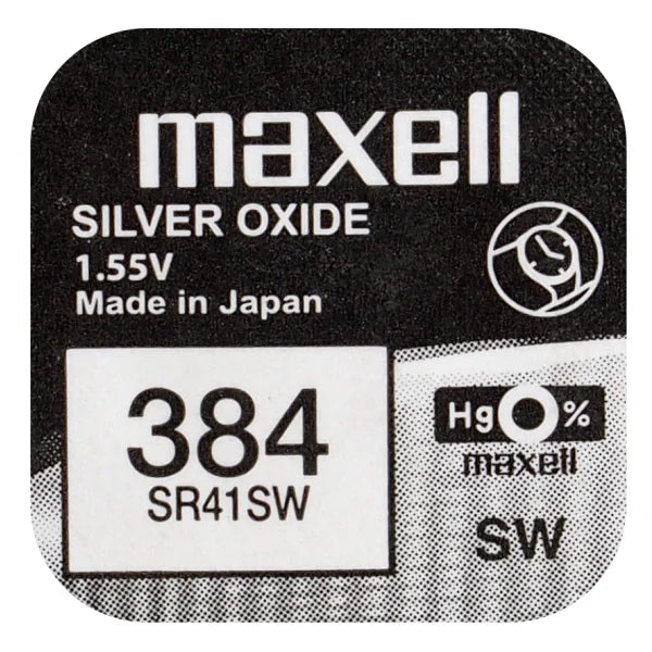 Maxell 384 SR41SW Silber Knopfzelle 1,55 V - MIZO.at