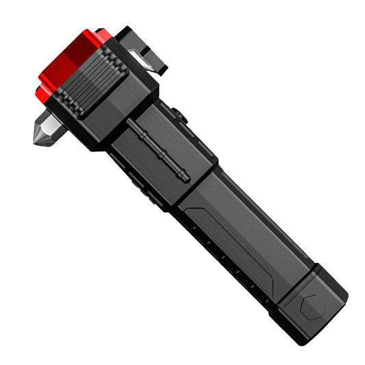 LT2 Rettungs-Taschenlampe Rot | LED, Notfallhammer & Glasbrecher - MIZO.at
