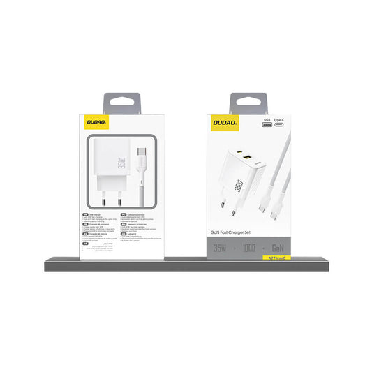 Dudao A27 Max 35W GaN Schnellladegerät USB-C Weiß - MIZO.at