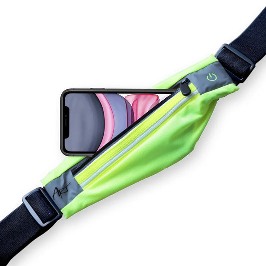 Art APS-01G Sport Belt mit Tasche und Licht Grün - MIZO.at