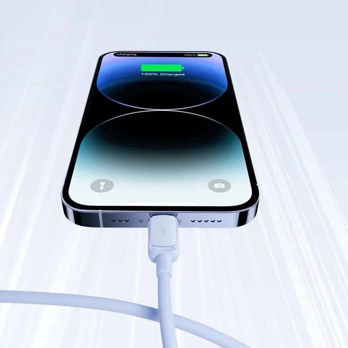 Lightning USB Cable 2.4A | Fast Charging & Data Transfer (1.2m, Blue) - MIZO.at