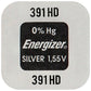 Energizer 391 SR1120W Silber Knopfzelle 1,55 V - MIZO.at