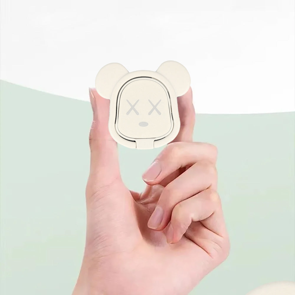 Bear Ring Holder | White | Phone Stand & Finger Grip - MIZO.at