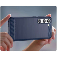 Samsung Galaxy S23 Carbon Case | Stylish Blue Protection - MIZO.at