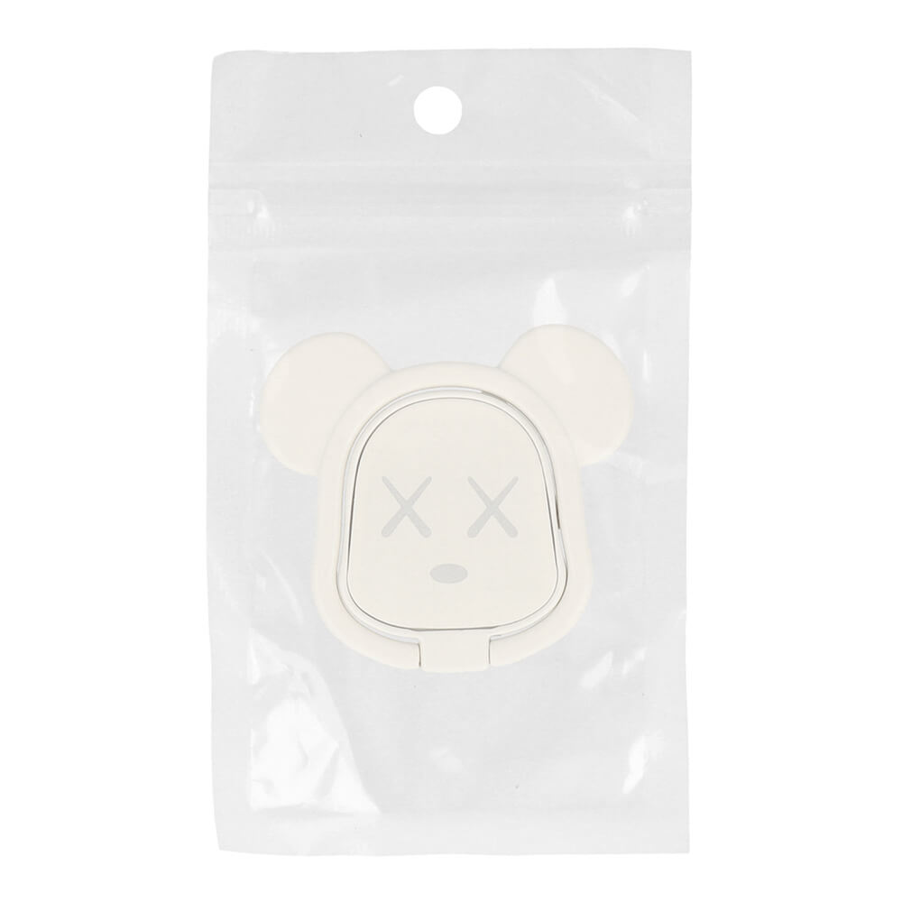Bear Ring Holder | White | Phone Stand & Finger Grip - MIZO.at