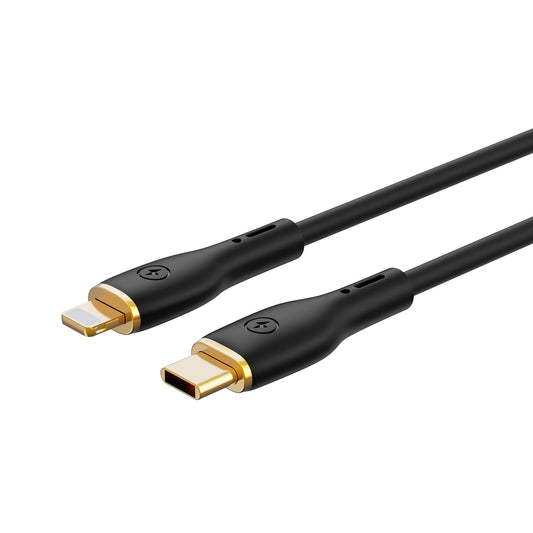 WIWU YQ01 USB-C auf Lightning Kabel 30W – 1,2m, Schwarz - MIZO.at