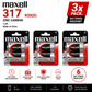Maxell D R20 Zink-Kohle Batterie 1,5V 3x 2er Pack