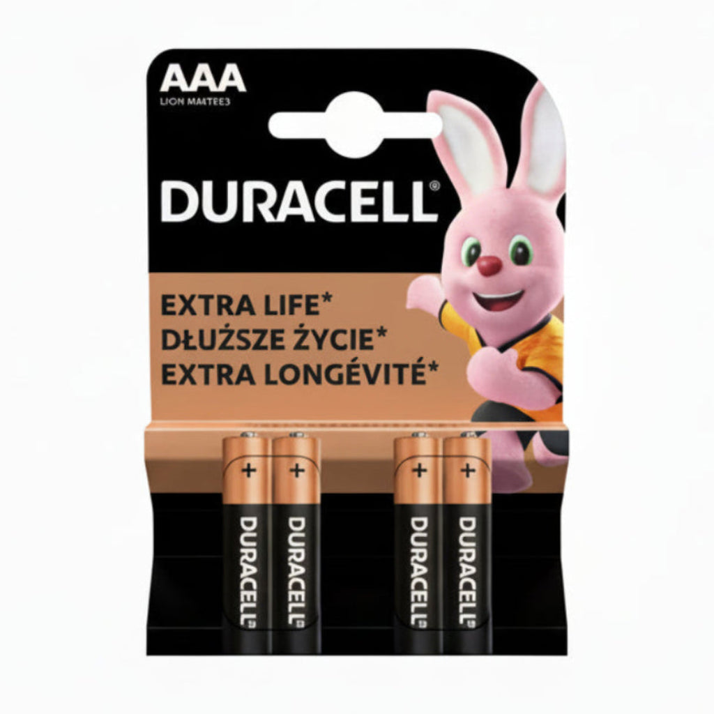 4er Pack Duracell AAA LR03 Alkaline Batterien 1,5 V - MIZO.at