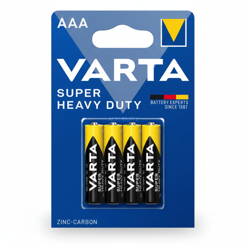 VARTA Superlife AAA R03 1,5V Zink-Kohle Batterie – 4er Pack - MIZO.at