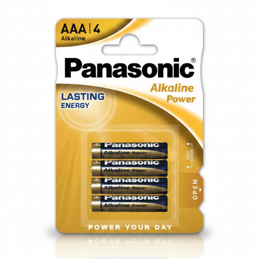 AAA Batterie 1.5V LR03 Micro Alkaline 4er Pack Panasonic - MIZO.at