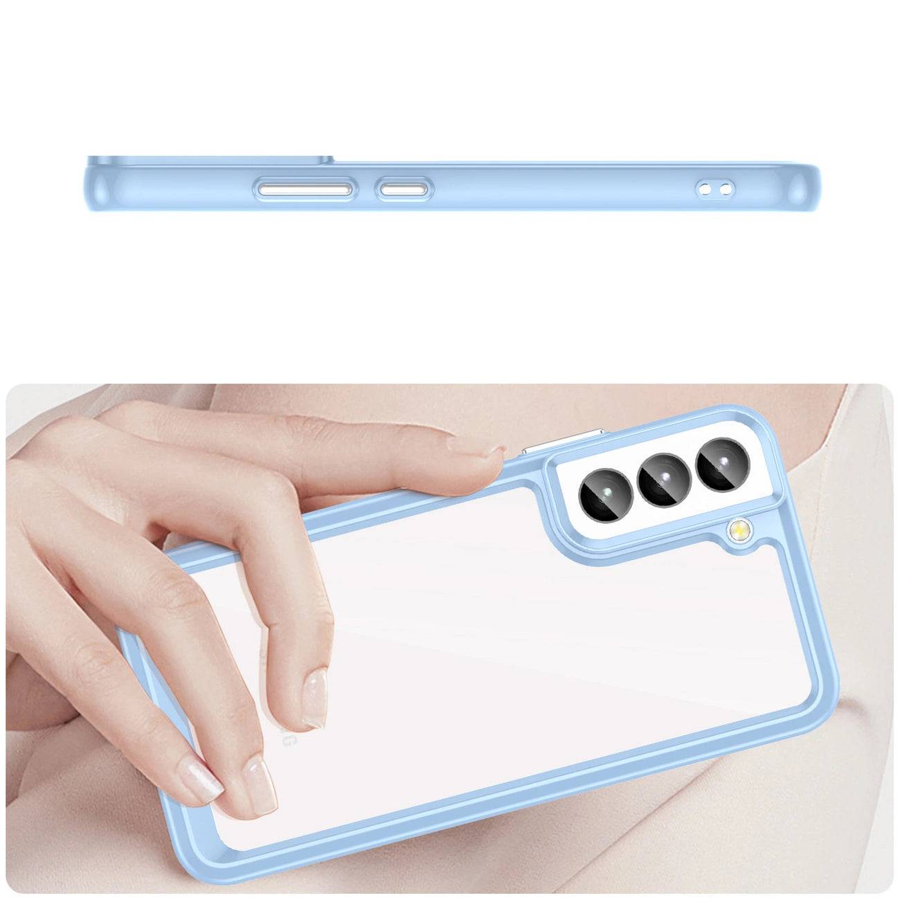 Samsung Galaxy S23 Outer Space Case | Blue Hybrid Protection - MIZO.at