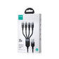 USB-Type-C auf 2x Lightning & Micro-USB Kabel, 1,2 m Schwarz – 3,5A Multi-Ladekabel - MIZO.at