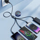 USB-Type-C auf 2x Lightning & Micro-USB Kabel, 1,2 m Schwarz – 3,5A Multi-Ladekabel - MIZO.at