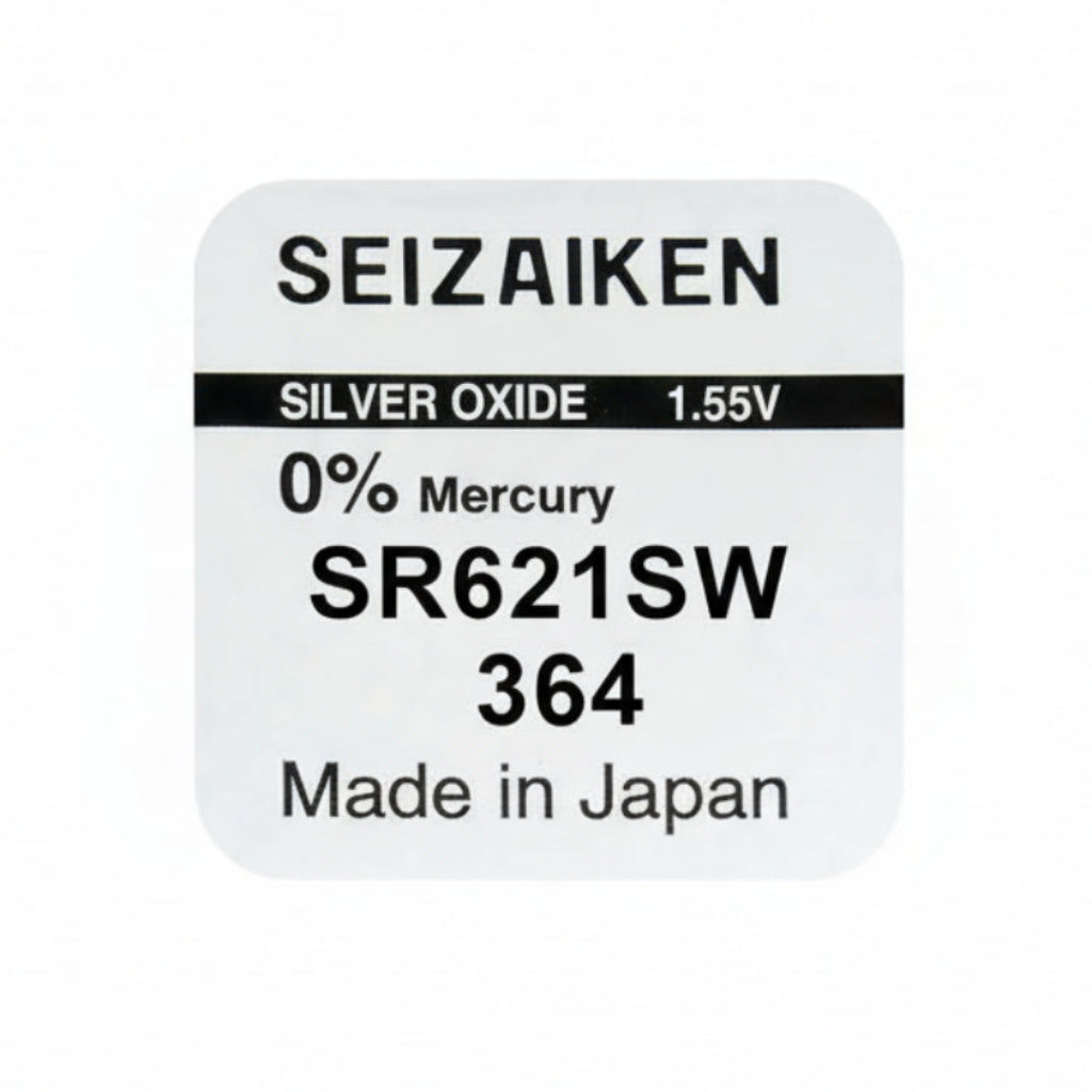 Seizaiken SEIKO 364 SR621SW Silberoxid Uhrbatterie - MIZO.at