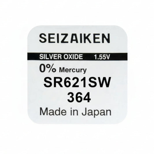 Seizaiken SEIKO 364 SR621SW Silberoxid Uhrbatterie - MIZO.at