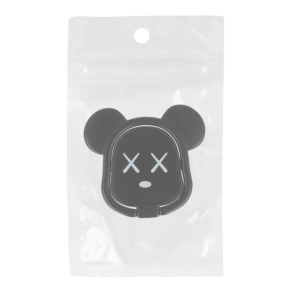 Bear Ring Holder | Black | Phone Stand & Finger Grip - MIZO.at