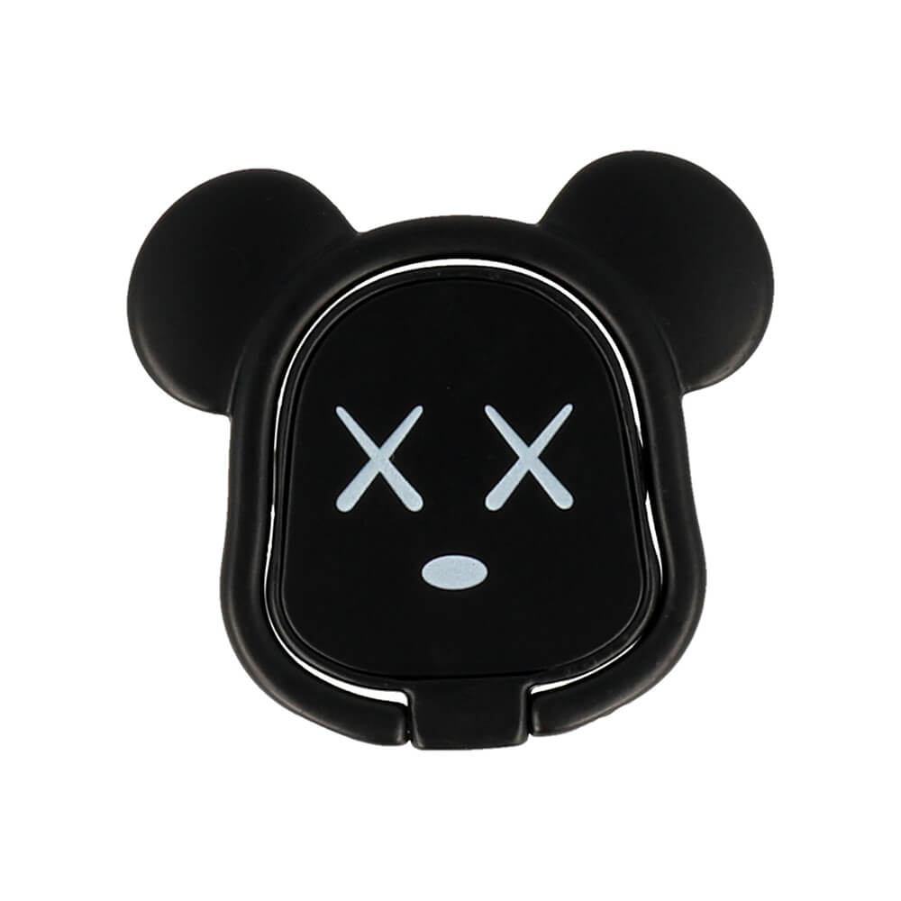 Bear Ring Holder | Black | Phone Stand & Finger Grip - MIZO.at