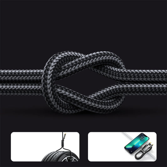 USB-Type-C Kabel, 1,2 m Blau – 3A Schnellladen & Datenübertragung - MIZO.at
