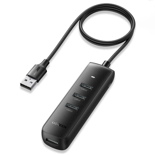 Ugreen 4-in-1 USB Hub Silber – USB-A 3.0, USB-C, 5Gbps - MIZO.at