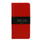 Samsung Galaxy A35 Holster-Case Rot | Querformat & Leder - MIZO.at