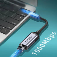 Tech-Protect UltraBoost USB 3.0 to Ethernet Adapter | 1000Mbps, Black - MIZO.at
