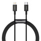 iPhone Ladekabel USB C auf Lightning 20W Schnellladen 1 m Baseus Schwarz - MIZO.at