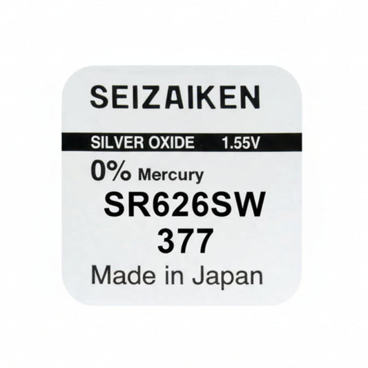 Seizaiken SEIKO 377 SR626SW Silberoxid Uhrbatterie - MIZO.at