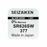 Seizaiken SEIKO 377 SR626SW Silberoxid Uhrbatterie - MIZO.at