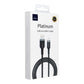 Platinum Series USB-C-Kabel – 6 A Fast Charge, Nylon-Geflecht, 1,2 m - MIZO.at