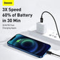 iPhone Ladekabel USB C auf Lightning 20W Schnellladen 1 m Baseus Schwarz - MIZO.at