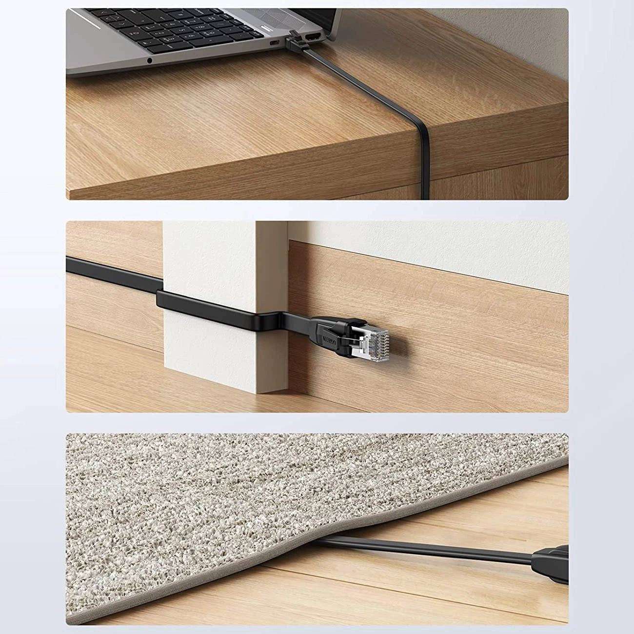 Ugreen 0.5m Cat 6 Ethernet Cable | 1000 Mbps, Black - MIZO.at