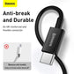 iPhone Ladekabel USB C auf Lightning 20W Schnellladen 1 m Baseus Schwarz - MIZO.at