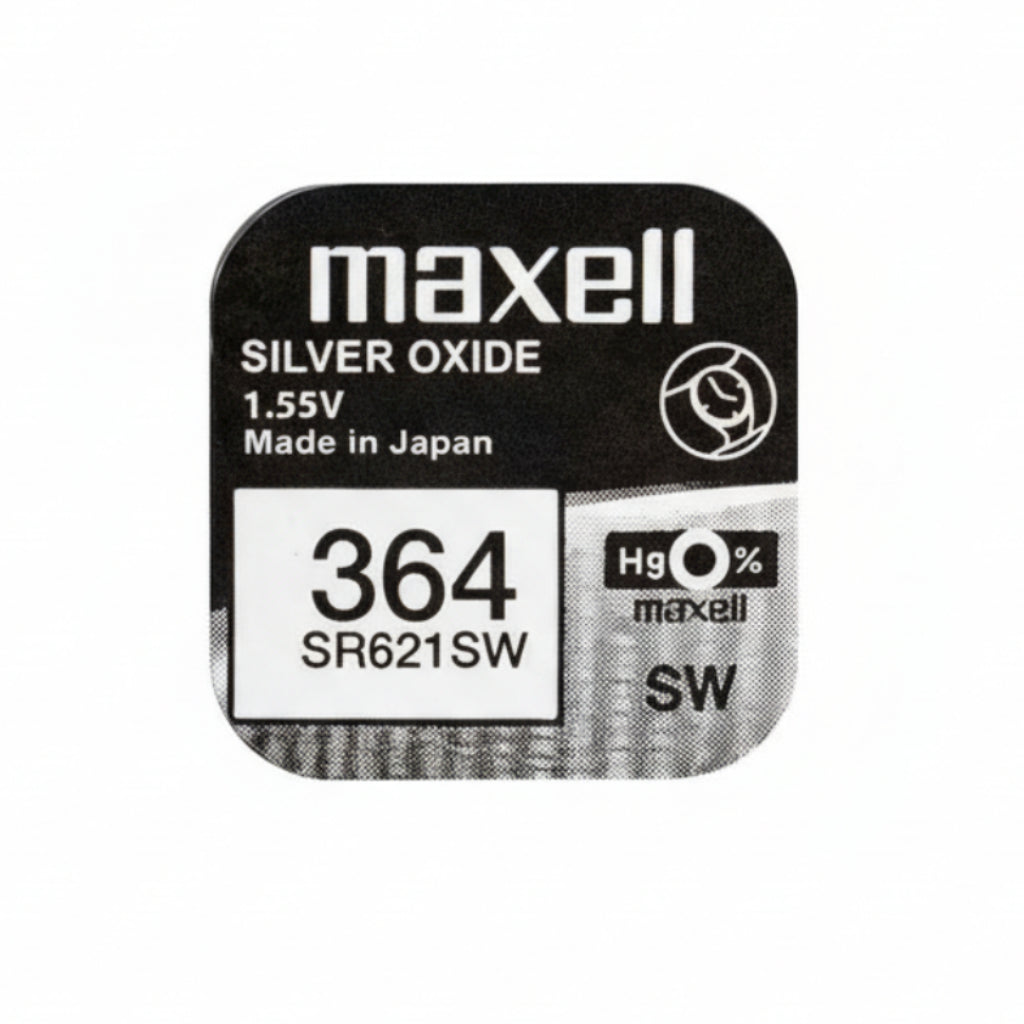 Maxell 364 SR621SW Silberoxid Uhrbatterie Made in Japan - MIZO.at